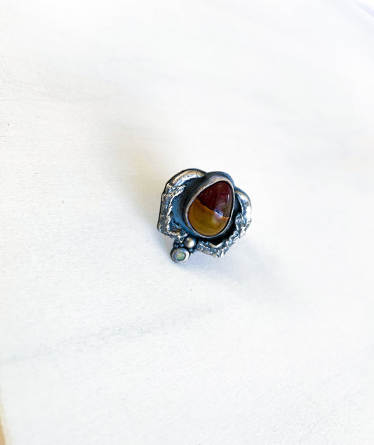 Jasper & Pigeon Claw Ring
