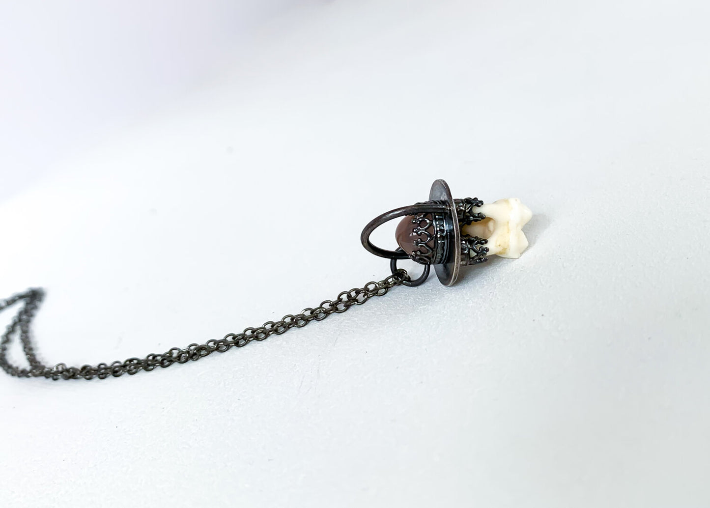 Pink Chalcedony & Coyote Tooth
