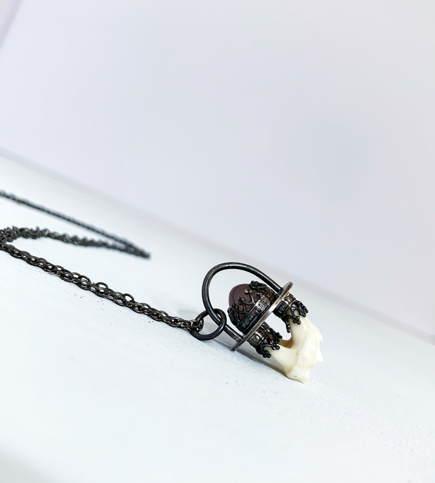 Pink Chalcedony & Coyote Tooth