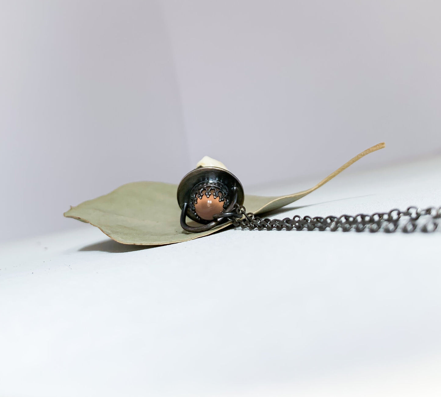 Pink Chalcedony & Coyote Tooth