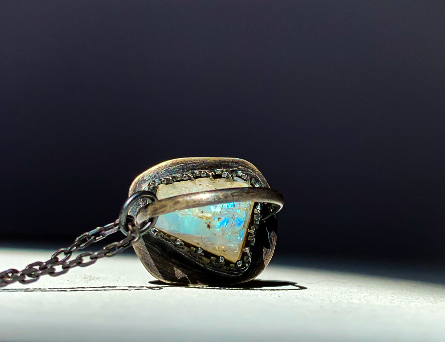 Smokey Quartz & Raw Moonstone Necklace