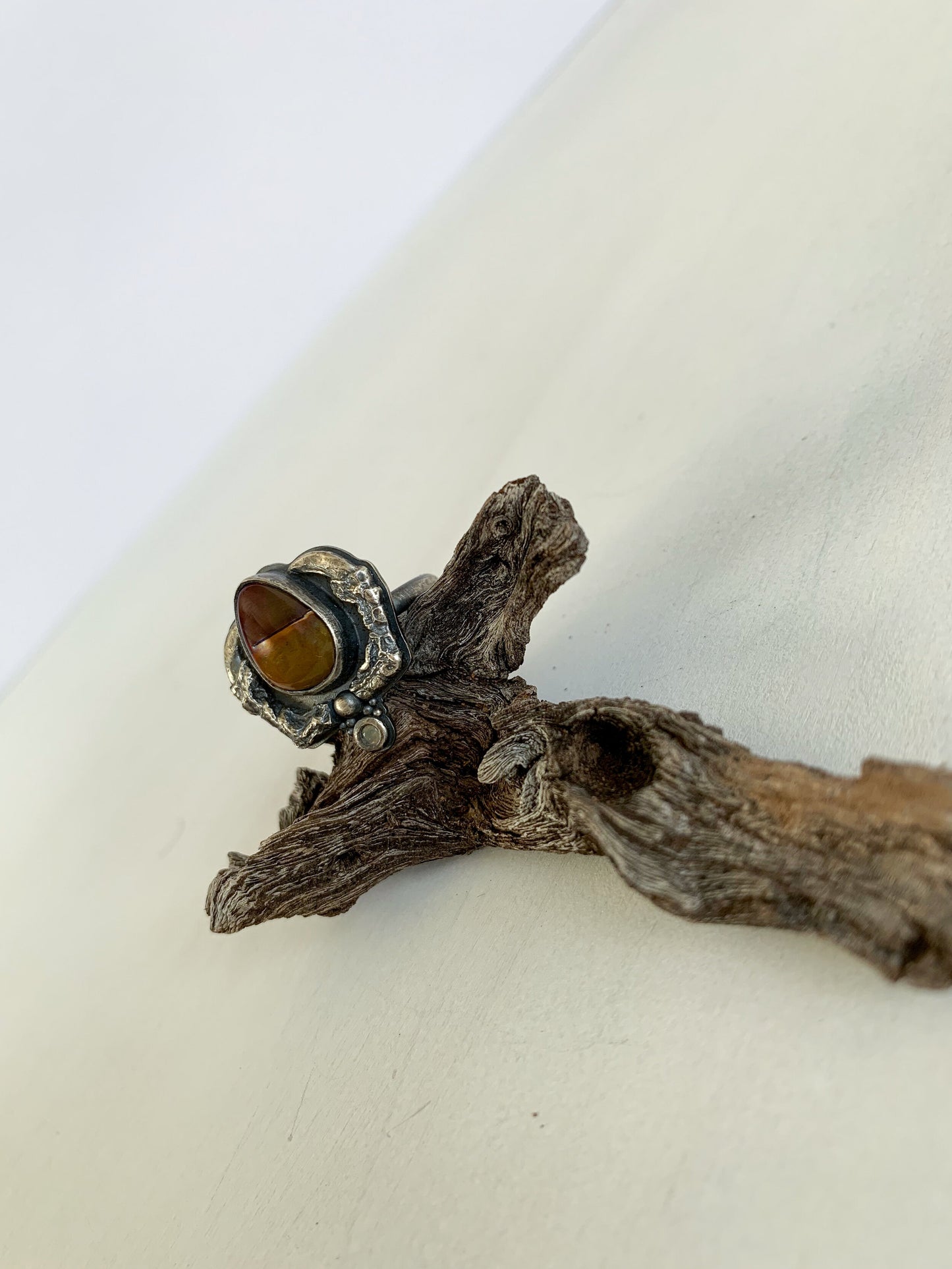 Jasper & Pigeon Claw Ring