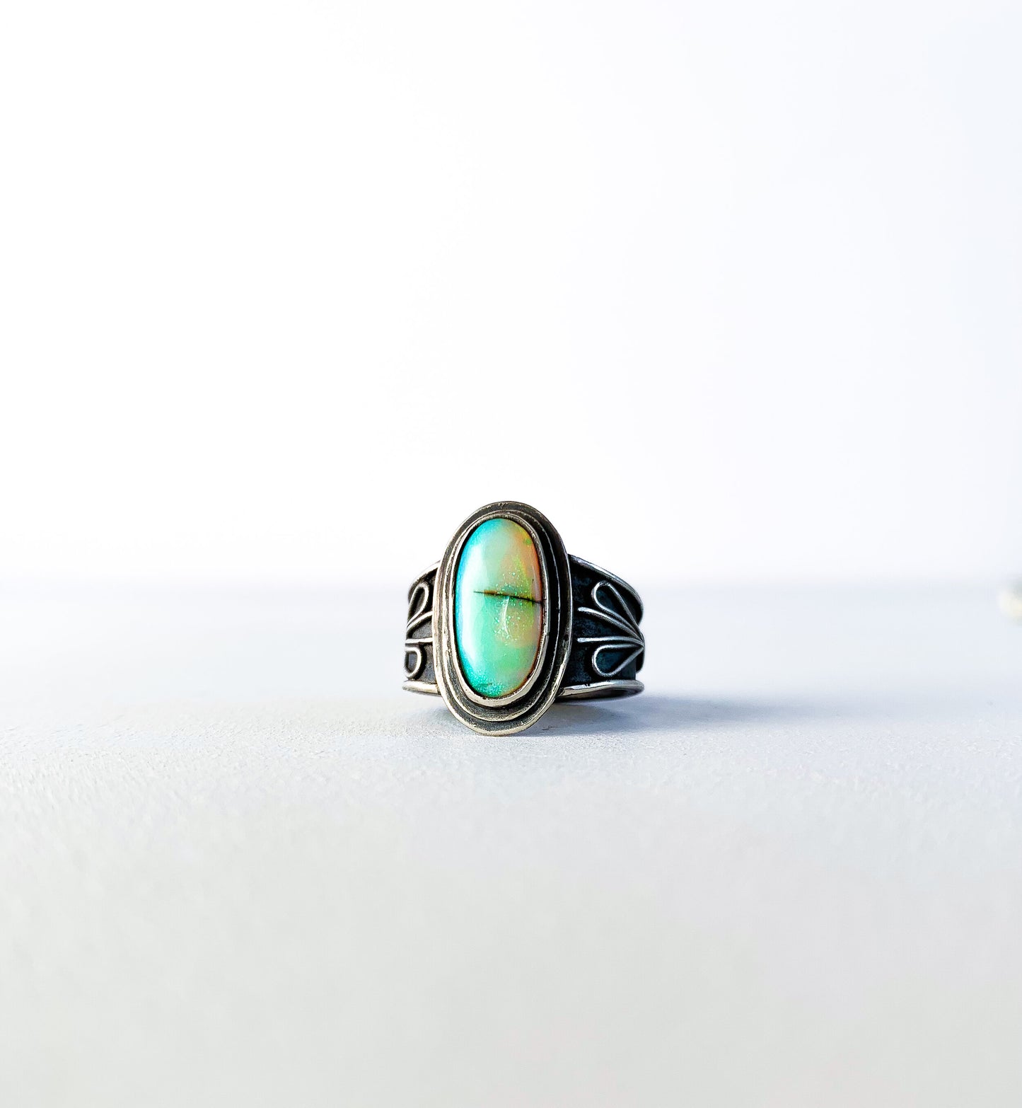 Custom Fluerentine Monarch Ring